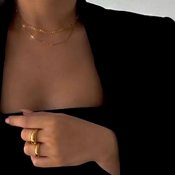 18K Gold Plated Dome Ring - Picture 1 of 9